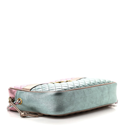 Gucci Laminated Nappa Trapuntata Small Zumi Shoulder Bag Rosa Lago Rame 4 of 10