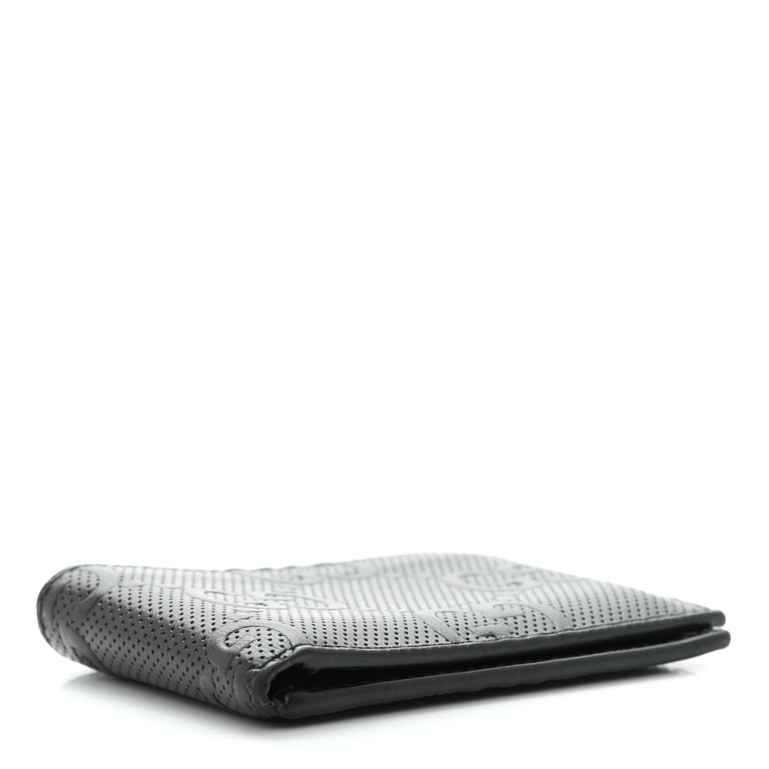 Gucci Calfskin GG Tennis Embossed Bi-Fold Wallet Black 4 of 9