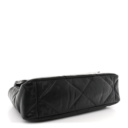 Chanel Goatskin Quilted Large Chanel 19 Flap Black 4 of 10