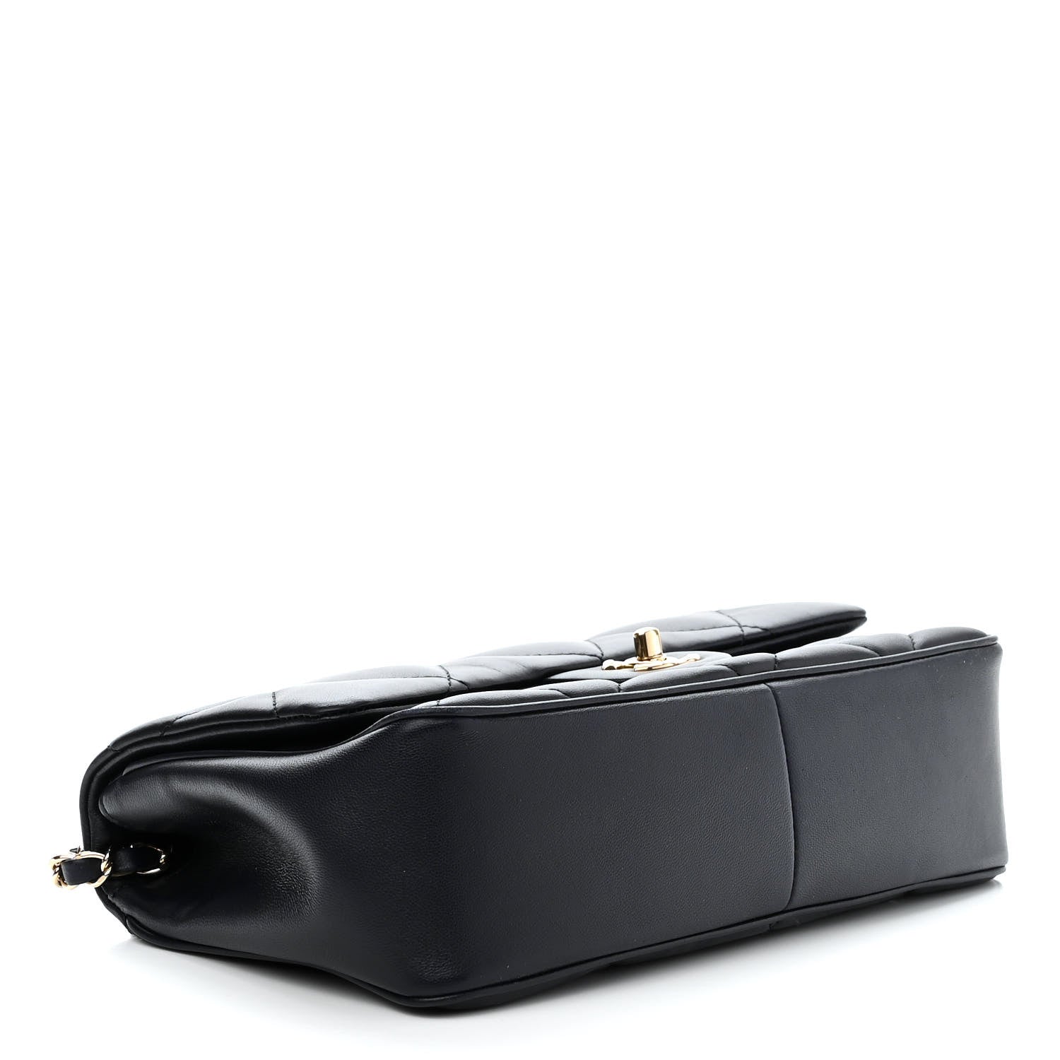 Chanel Lambskin Quilted Easy Carry Flap Navy 4 of 11