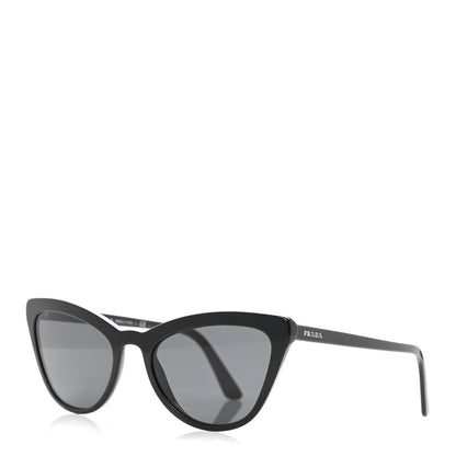 Prada Acetate Cat Eye Sunglasses SPR 01V Black 1 of 8