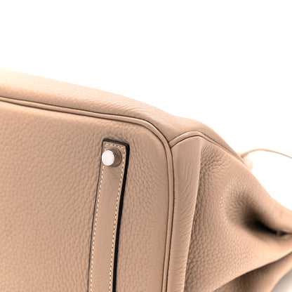 Hermes Taurillon Clemence Birkin 35 Gris Tourterelle 12 of 15