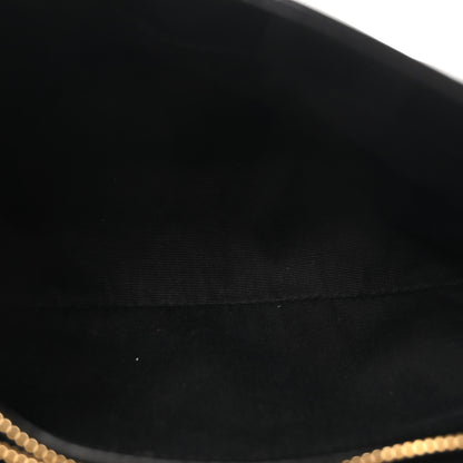 Saint Laurent Calfskin Y Quilted Monogram Small Loulou Chain Satchel Black 5 of 9