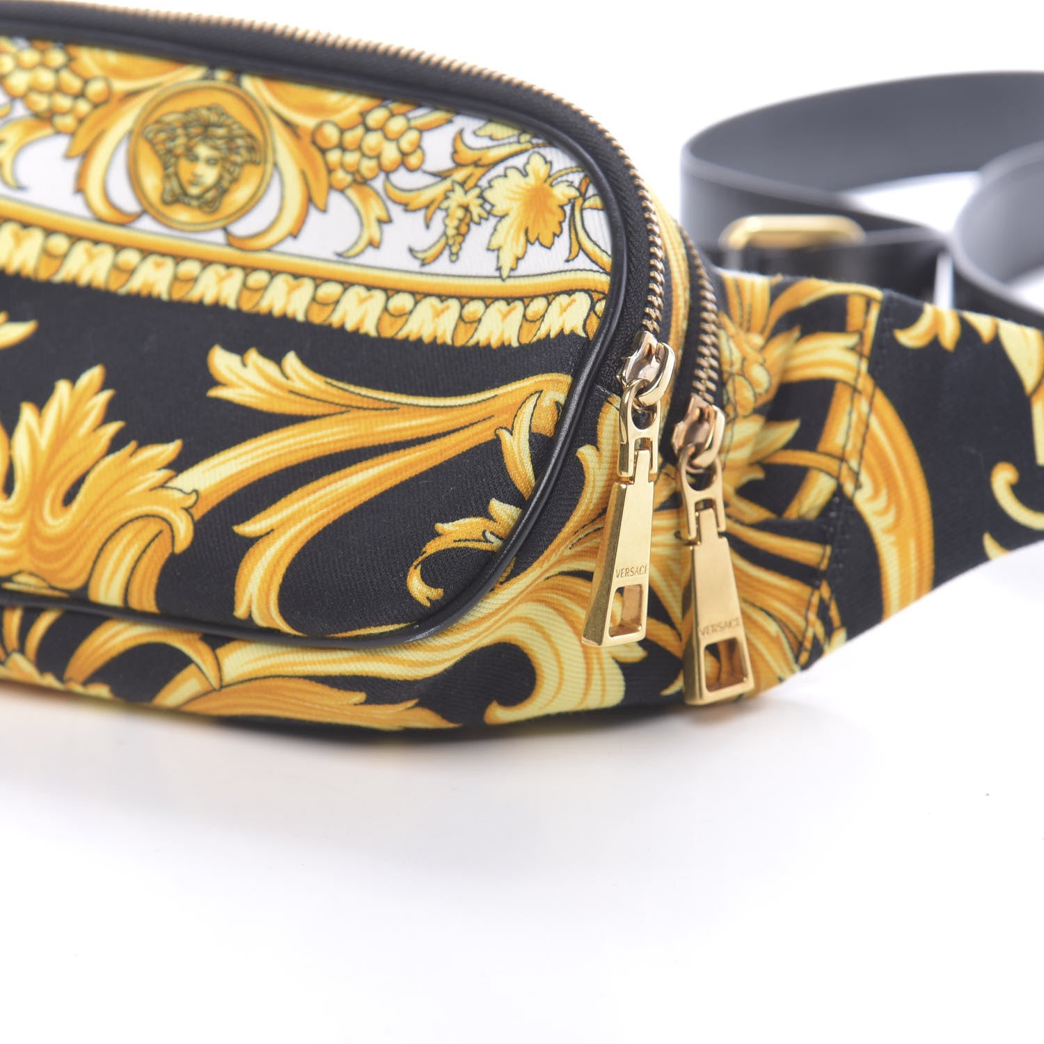 Versace Nylon Baroque Print Belt Bag Black 10 of 11