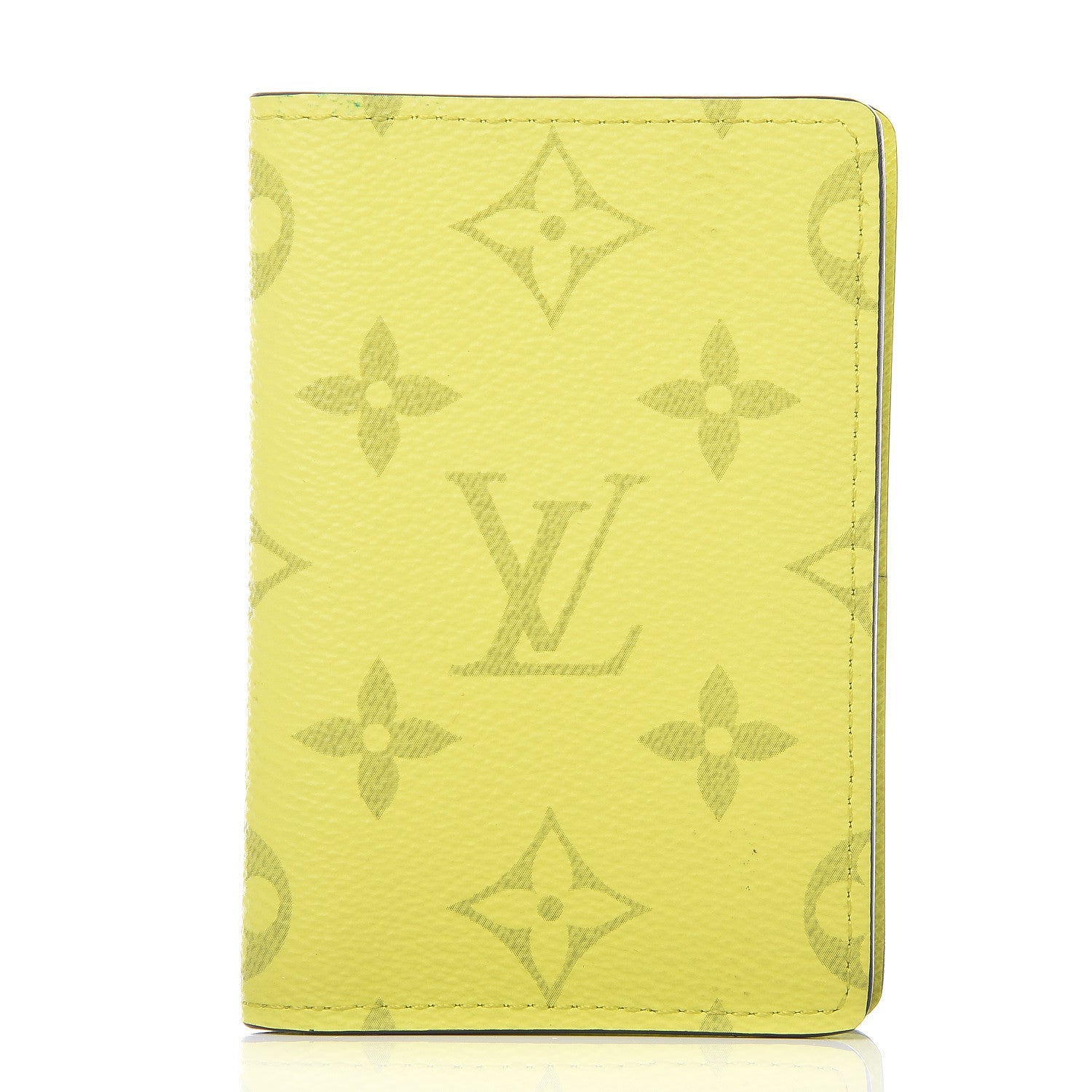 Louis Vuitton Monogram Taiga Pocket Organizer Yellow 1 of 7