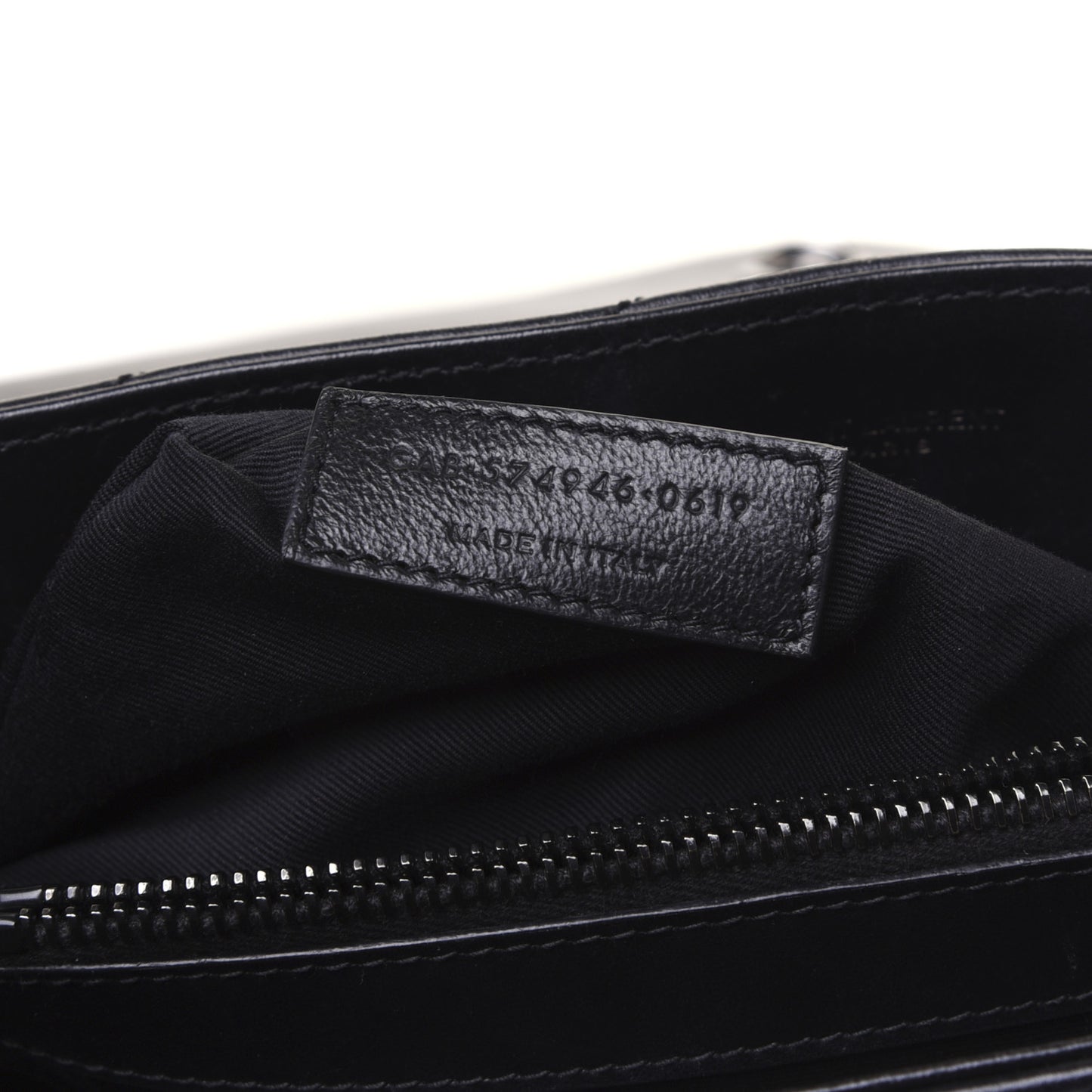 Calfskin Y Quilted Monogram Medium Loulou Chain Satchel Black