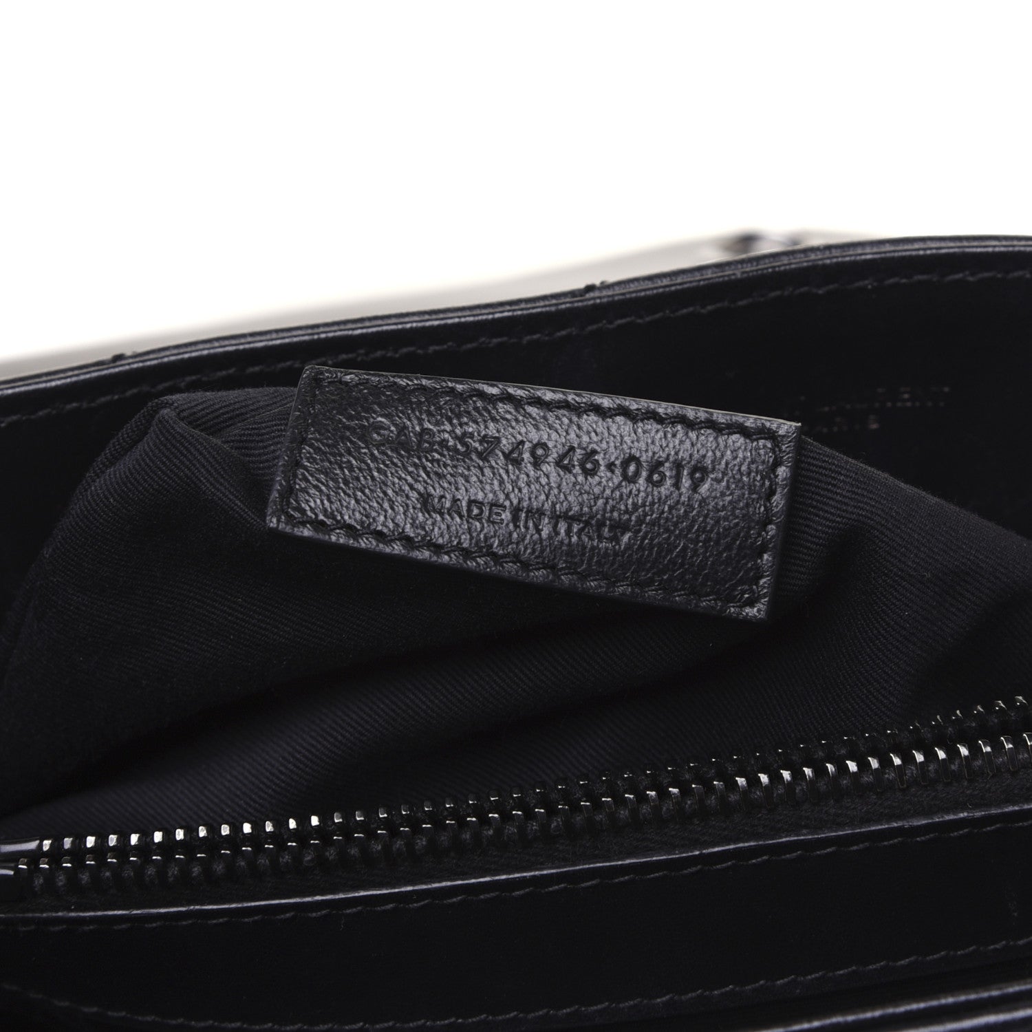 Saint Laurent Calfskin Y Quilted Monogram Medium Loulou Chain Satchel Black 10 of 21