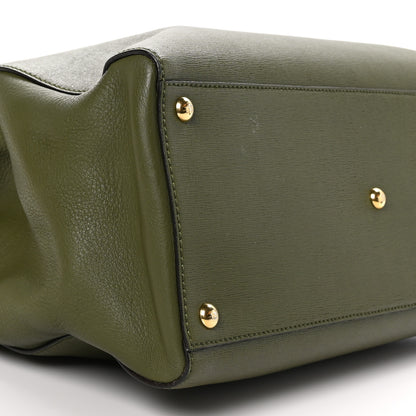 Fendi Vitello Elite Regular 2Jours Tote Oliva 9 of 10