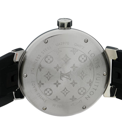 Louis Vuitton Stainless Steel Monogram 39mm Tambour Vernis Quartz Watch 4 of 8