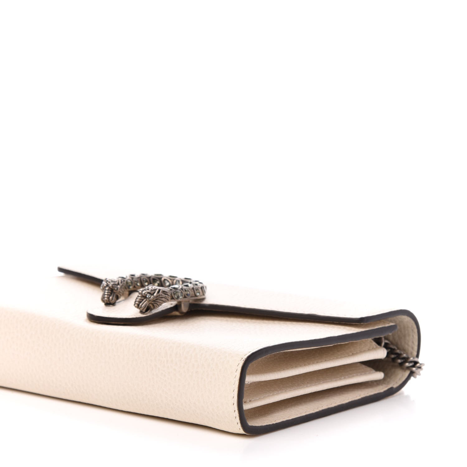 Gucci Dollar Calfskin Mini Dionysus Chain Wallet Mystic White 11 of 12