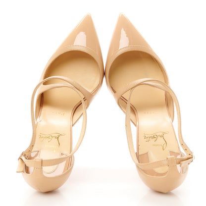 Christian Louboutin Patent Shiny Nappa Crissos 100 Pumps 39.5 Doudou 2 of 12