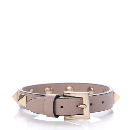 Valentino Garavani Vitello Rockstud Bracelet Poudre 3 of 5