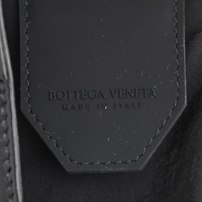 Bottega Veneta Paper Calfskin Maxi Intreccio Cassette Crossbody Bag Black 6 of 9