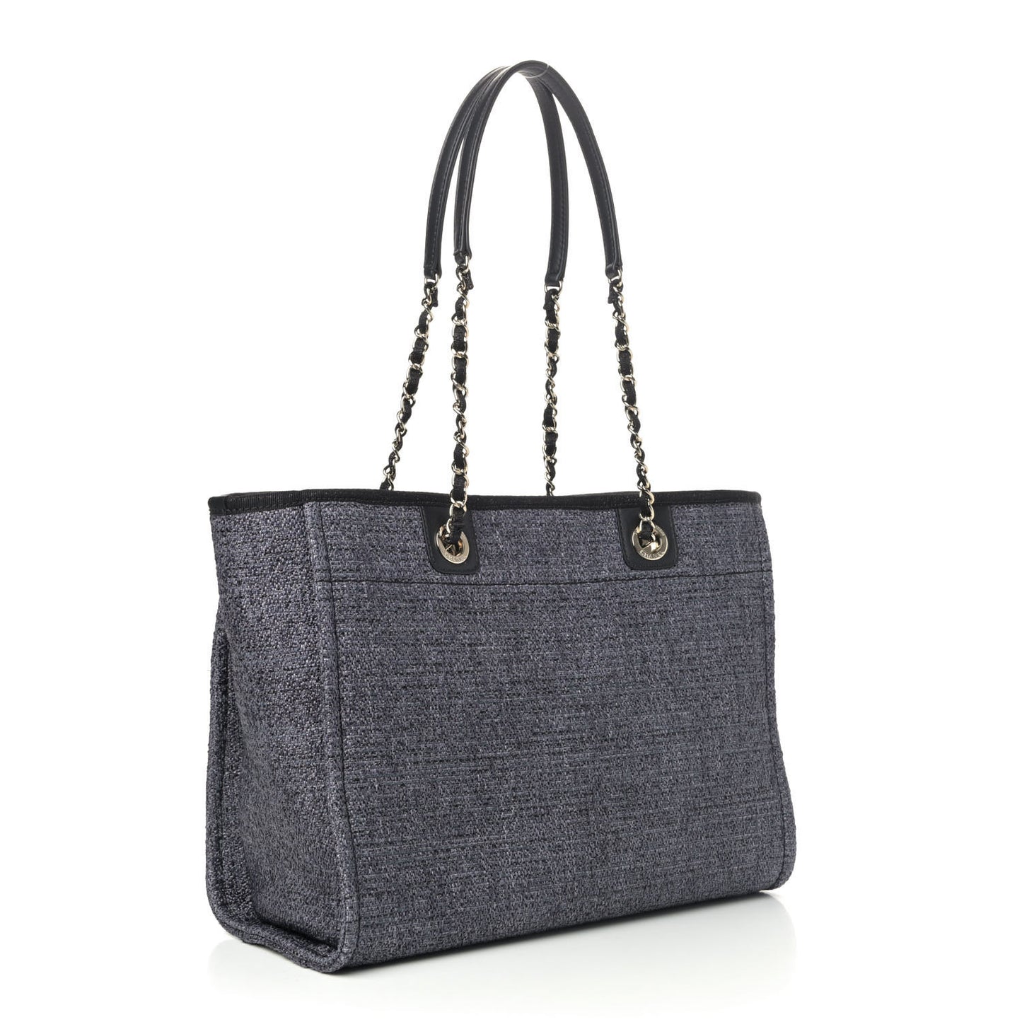 Lurex Boucle Small Deauville Tote Black