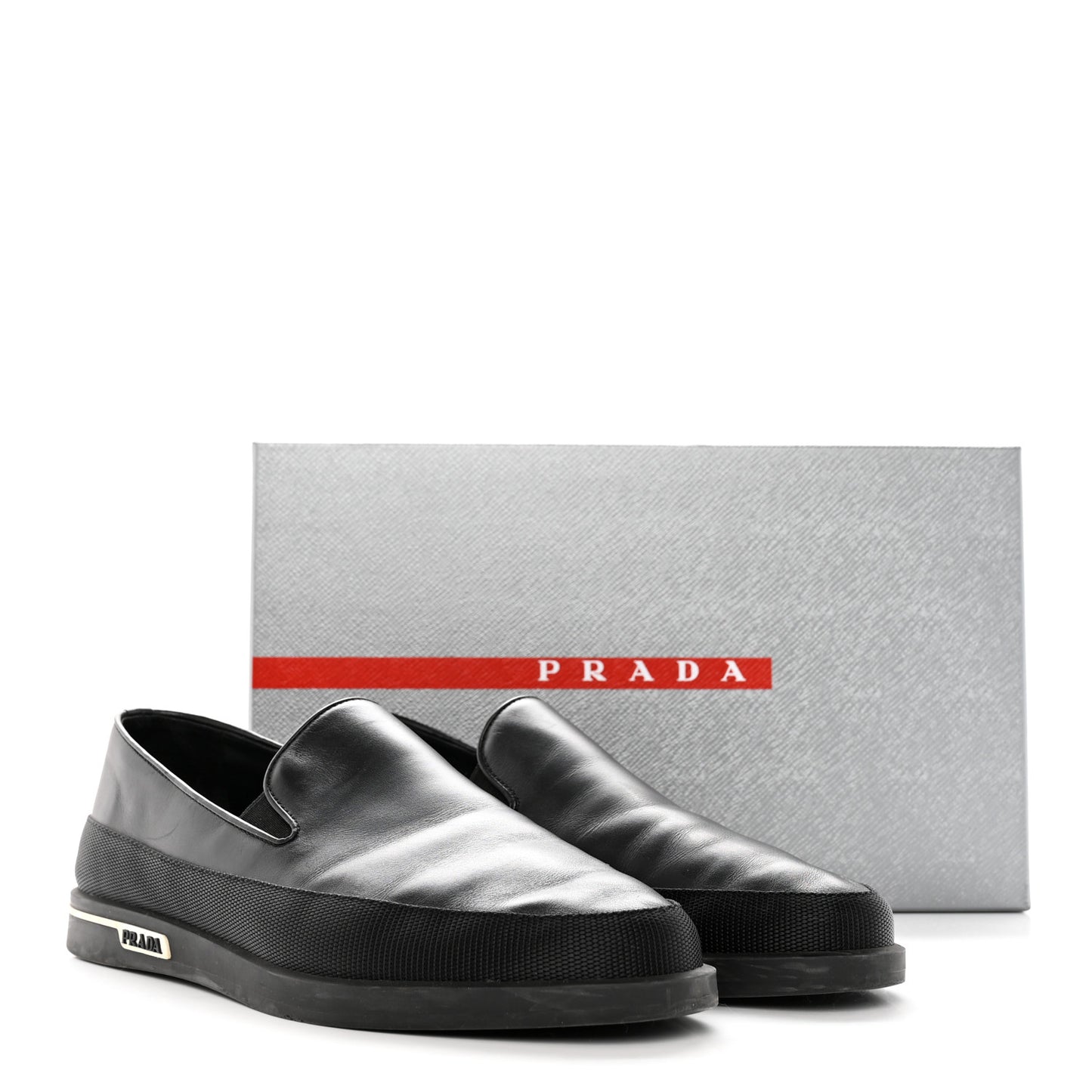 Calfskin Mens Slip On Sneakers 8 Black