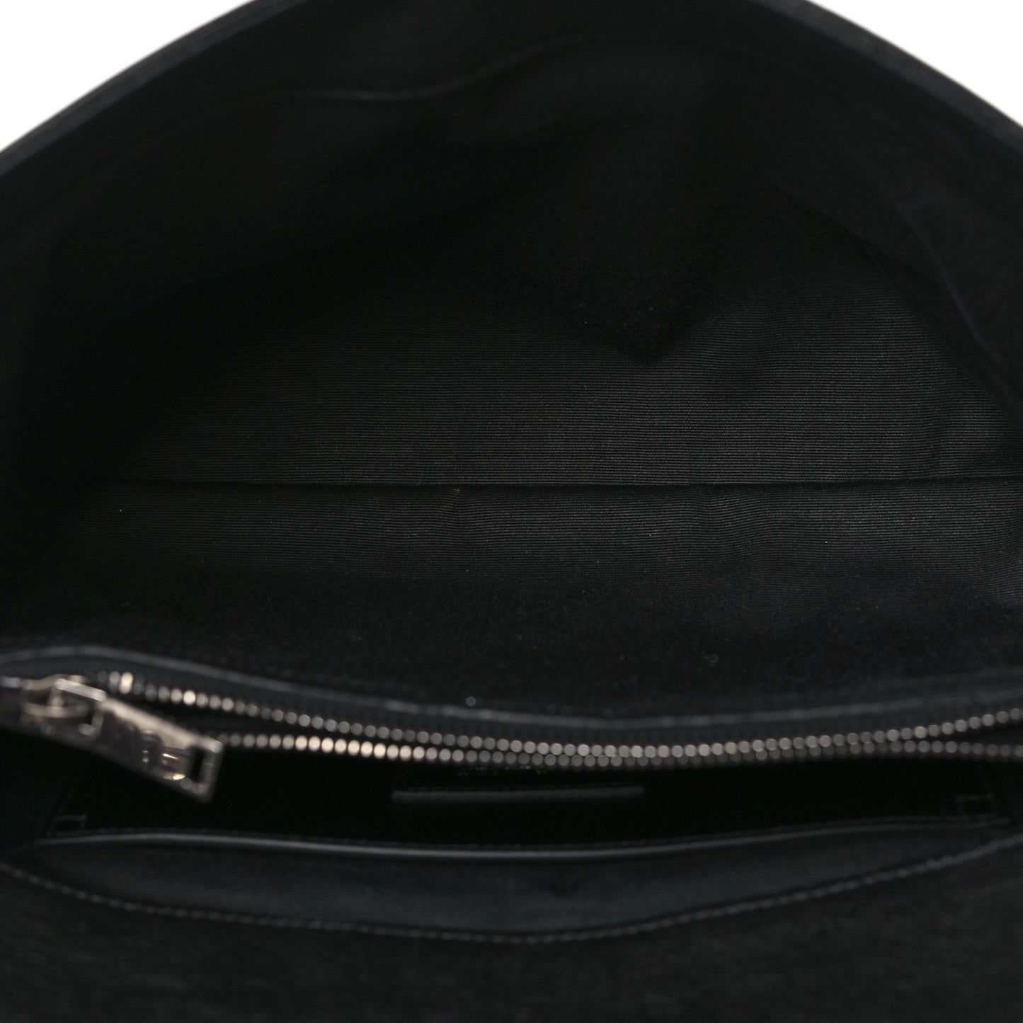 Sheepskin Medium West Hollywood Monogram Fold-Over Bag Black