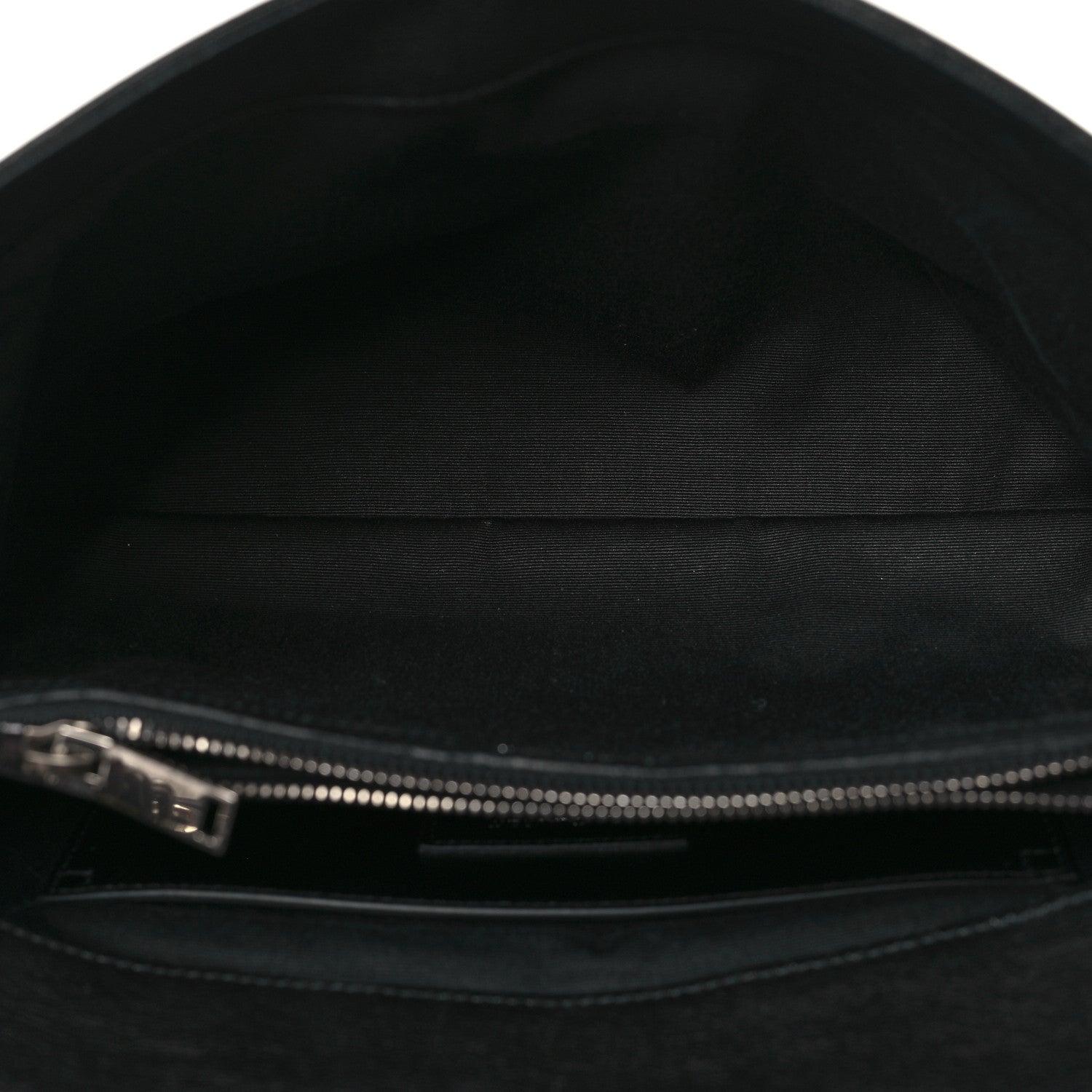 Saint Laurent Sheepskin Medium West Hollywood Monogram Fold-Over Bag Black 5 of 9