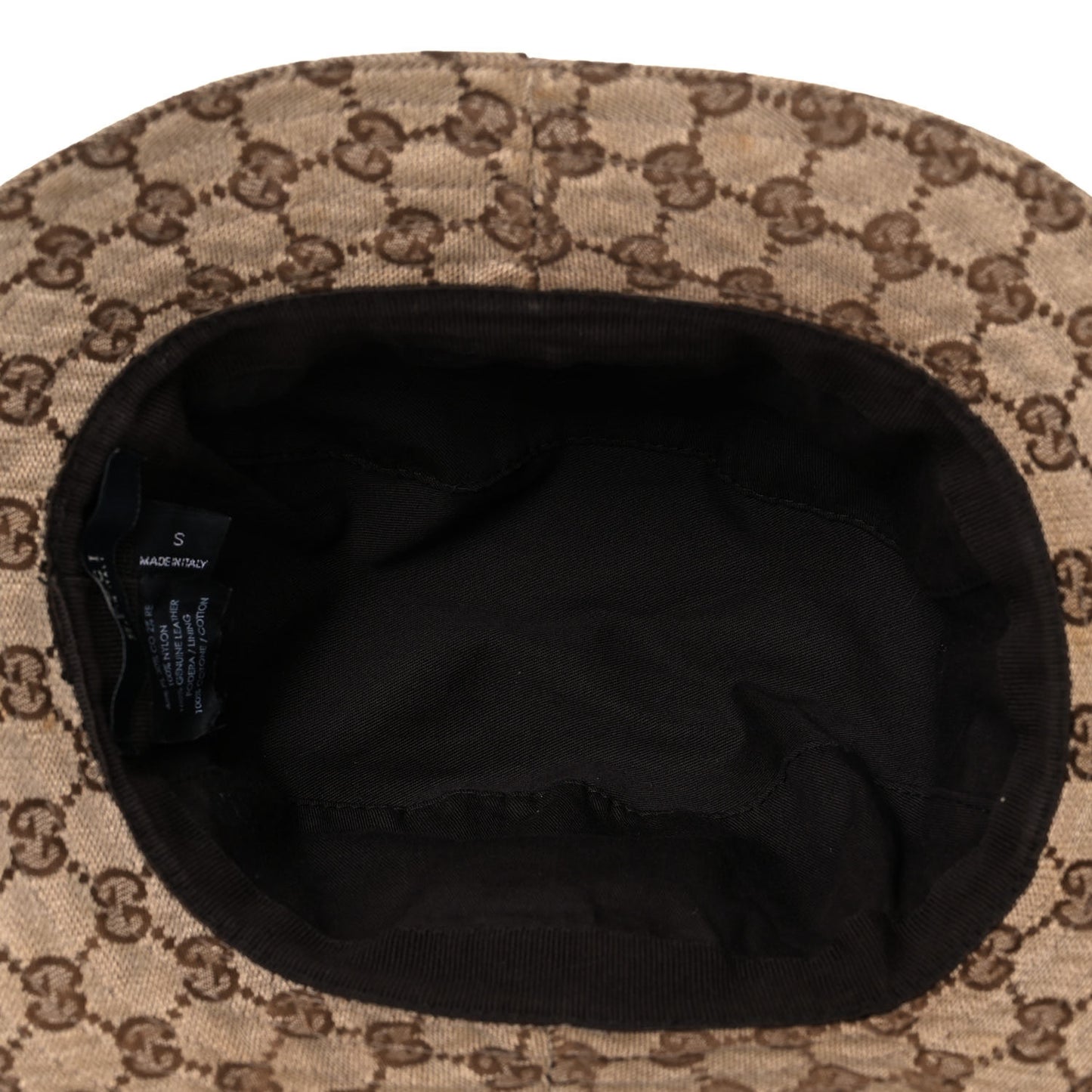 Monogram Web Bucket Hat S Brown