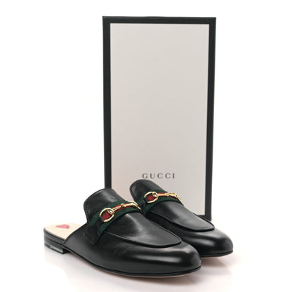 Gucci Malaga Kid Web Womens Princetown Slippers 39.5 Black 8 of 8