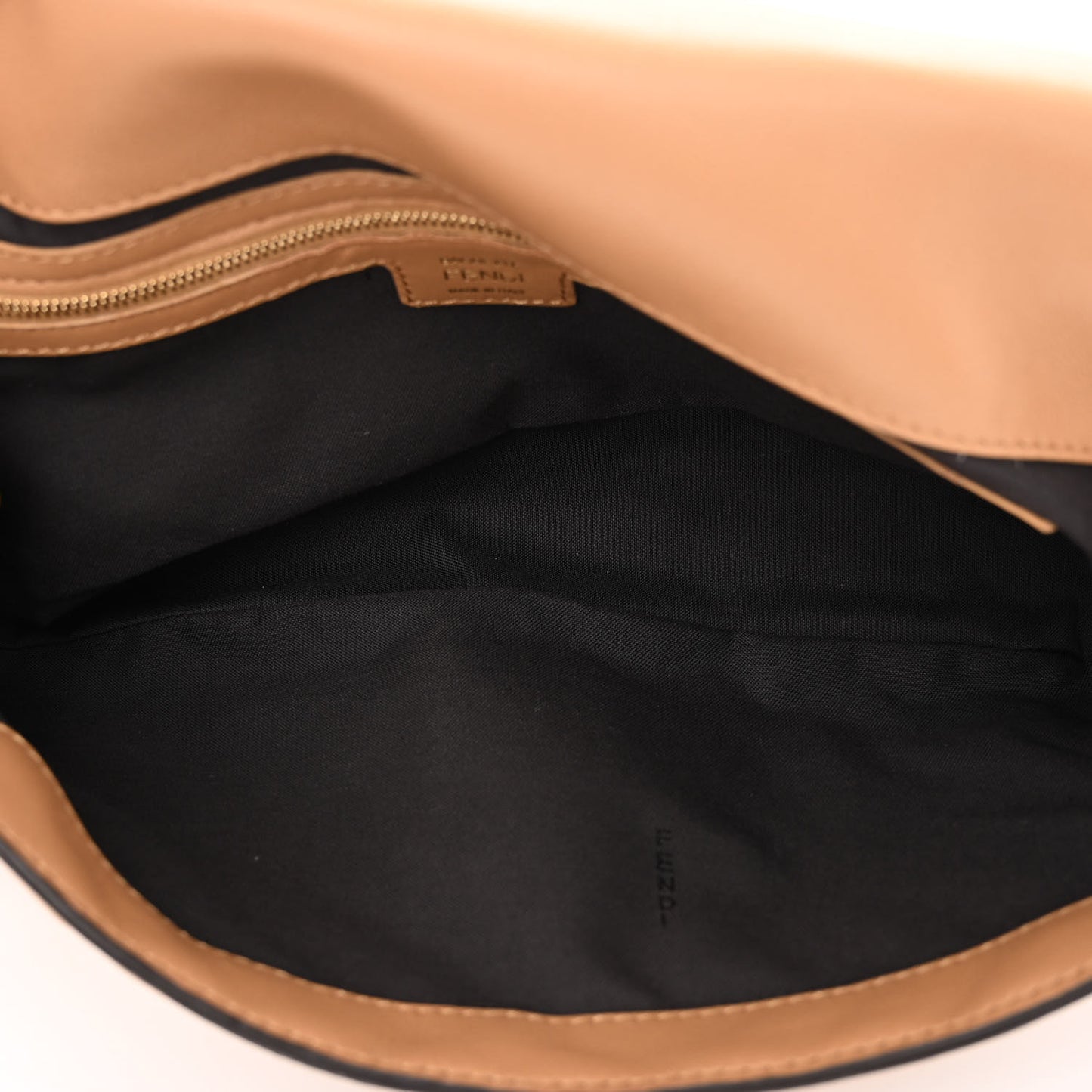 Nappa FF 1974 Embossed Baguette Miele Scuro