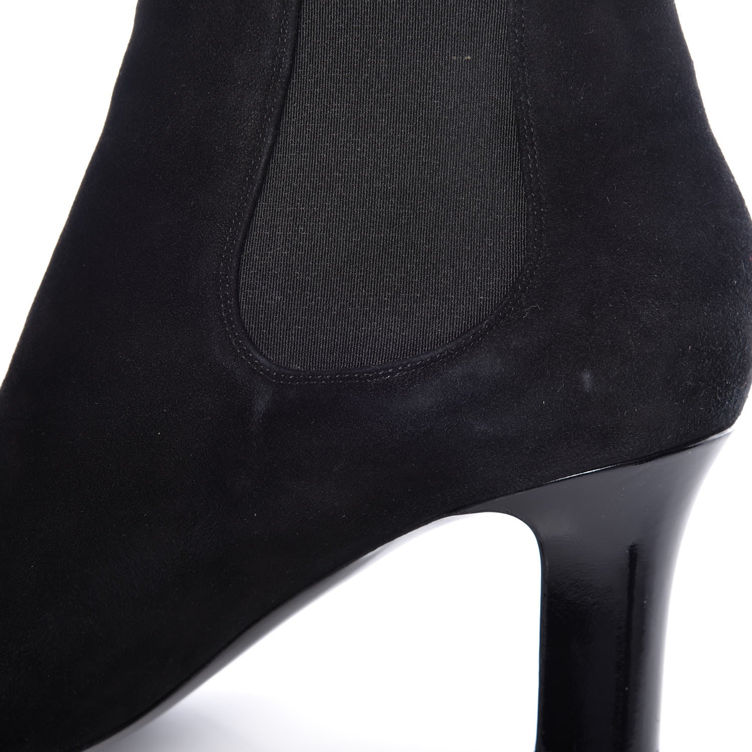 Louis Vuitton Suede Monogram Uniformes Cap Toe Chelsea 75mm Ankle Boots 41 Black 14 of 15