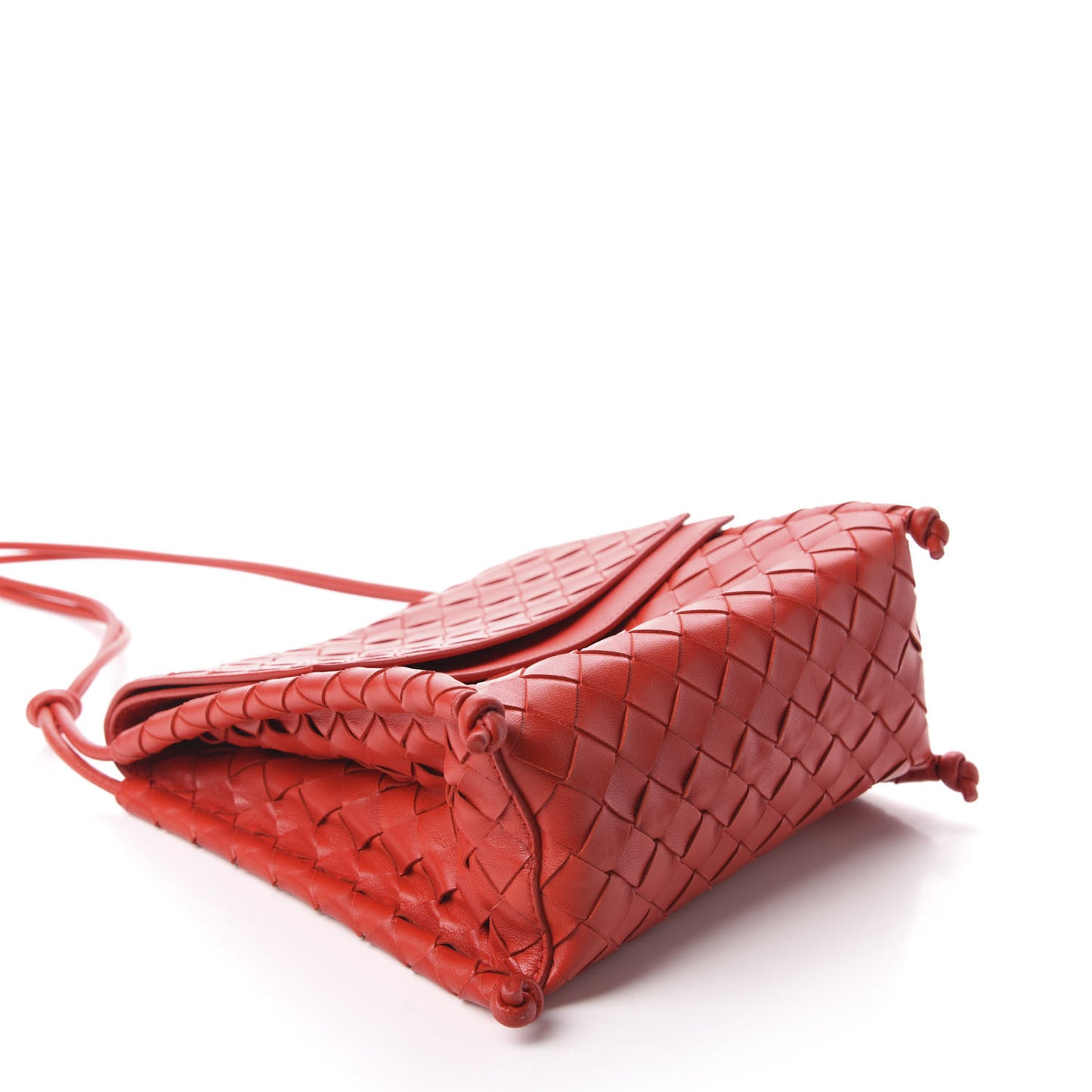 Nappa Intrecciato Small Knot Flap Crossbody Nail Polish