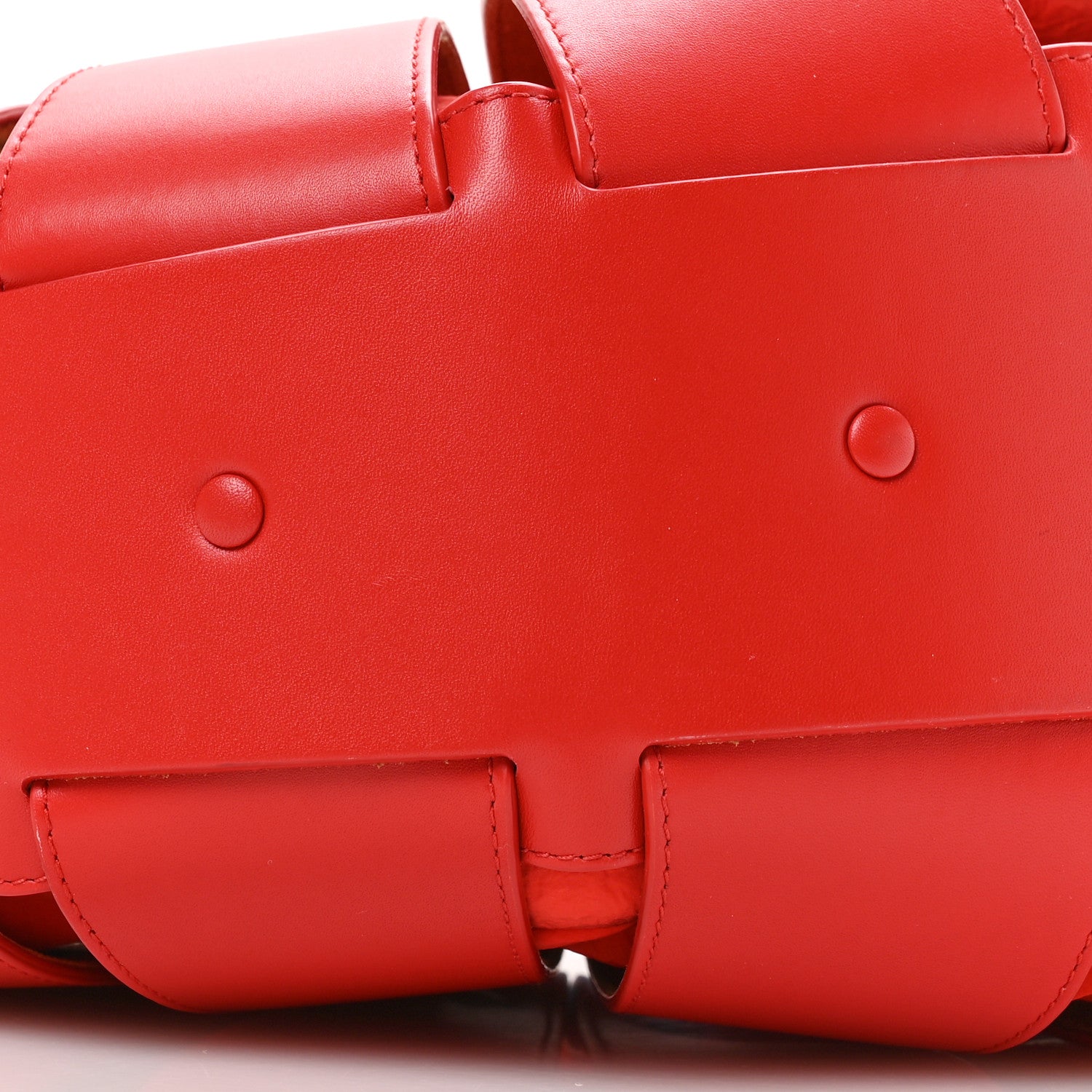 Bottega Veneta French Calfskin Shell Bag Chili Tomato 7 of 8