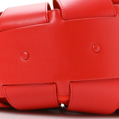 Bottega Veneta French Calfskin Shell Bag Chili Tomato 7 of 8