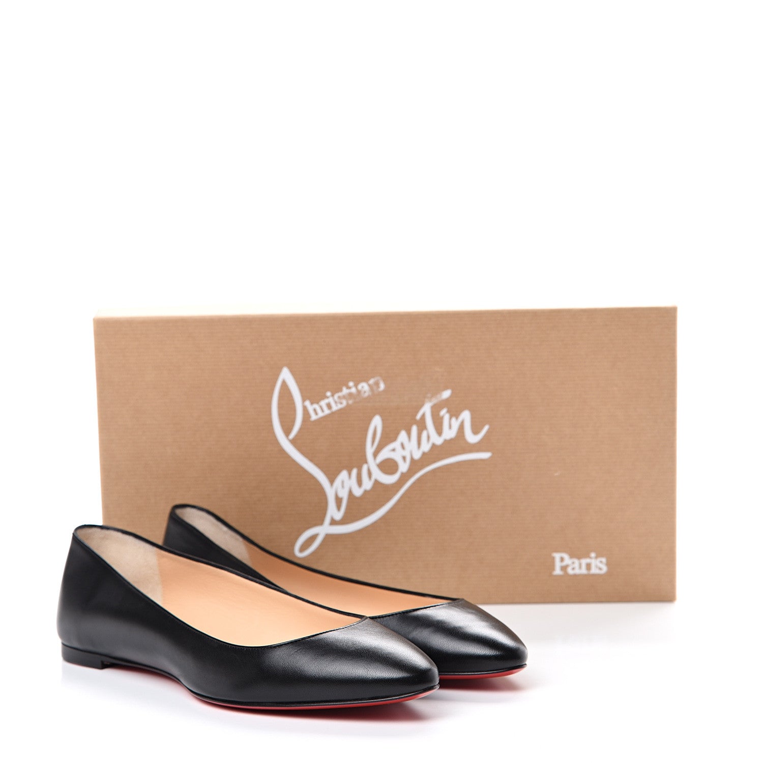 Christian Louboutin Shiny Nappa Eloise Flats 39 Black 9 of 9