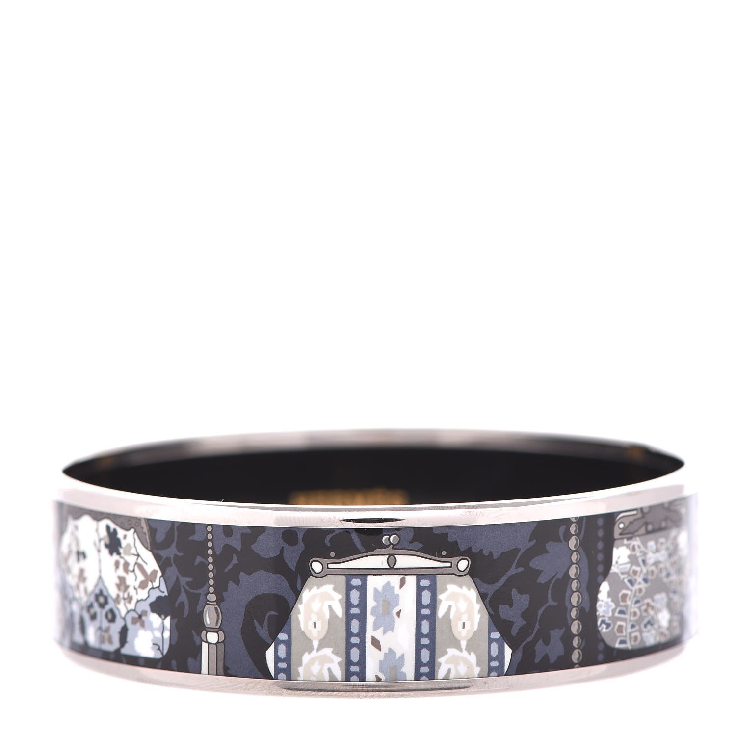 Hermes Enamel Printed Cachemire de Tamara Wide Bracelet 65 1 of 6