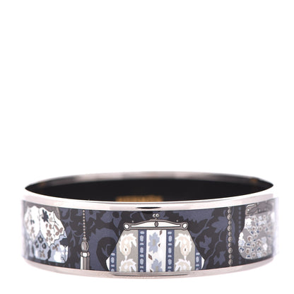 Hermes Enamel Printed Cachemire de Tamara Wide Bracelet 65 1 of 6