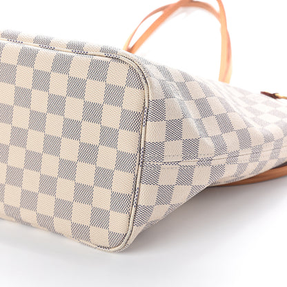 Louis Vuitton Damier Azur Neo Neverfull MM Rose Ballerine 11 of 11