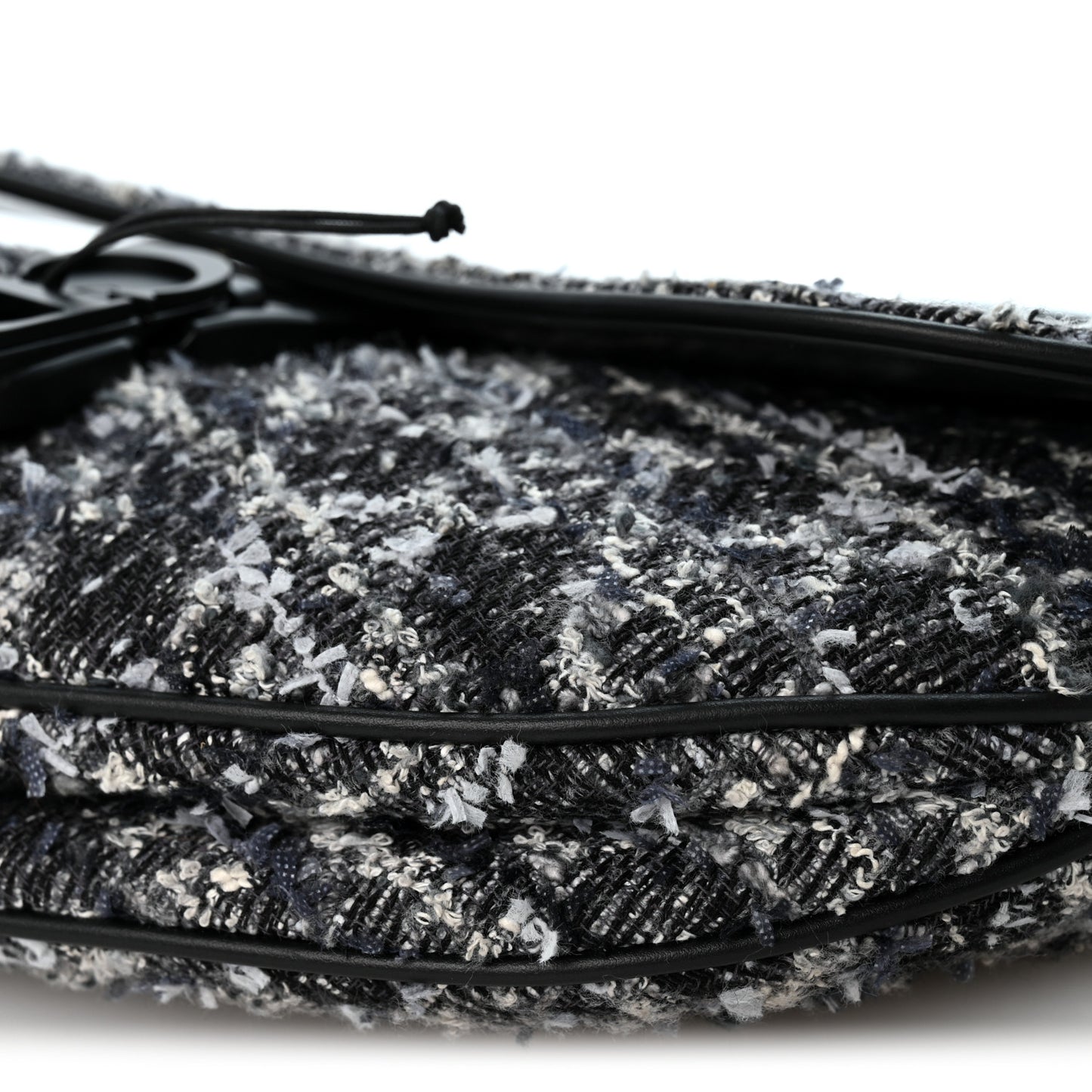 Tweed Saddle Bag Dark Blue