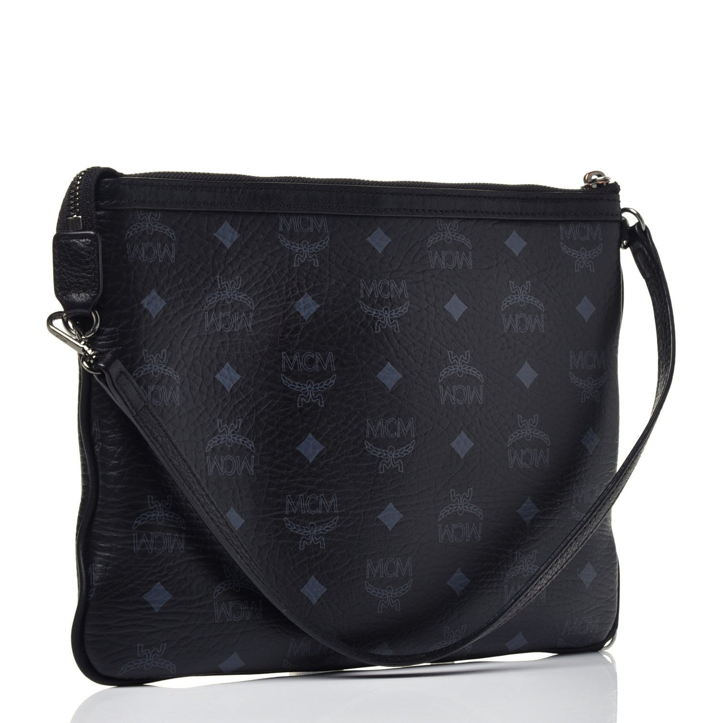 Visetos Medium Crossbody Pouch Black
