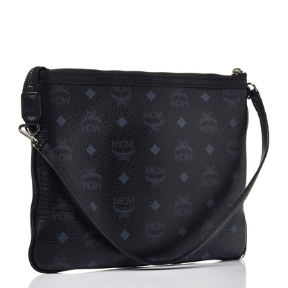 MCM Visetos Medium Crossbody Pouch Black 3 of 13