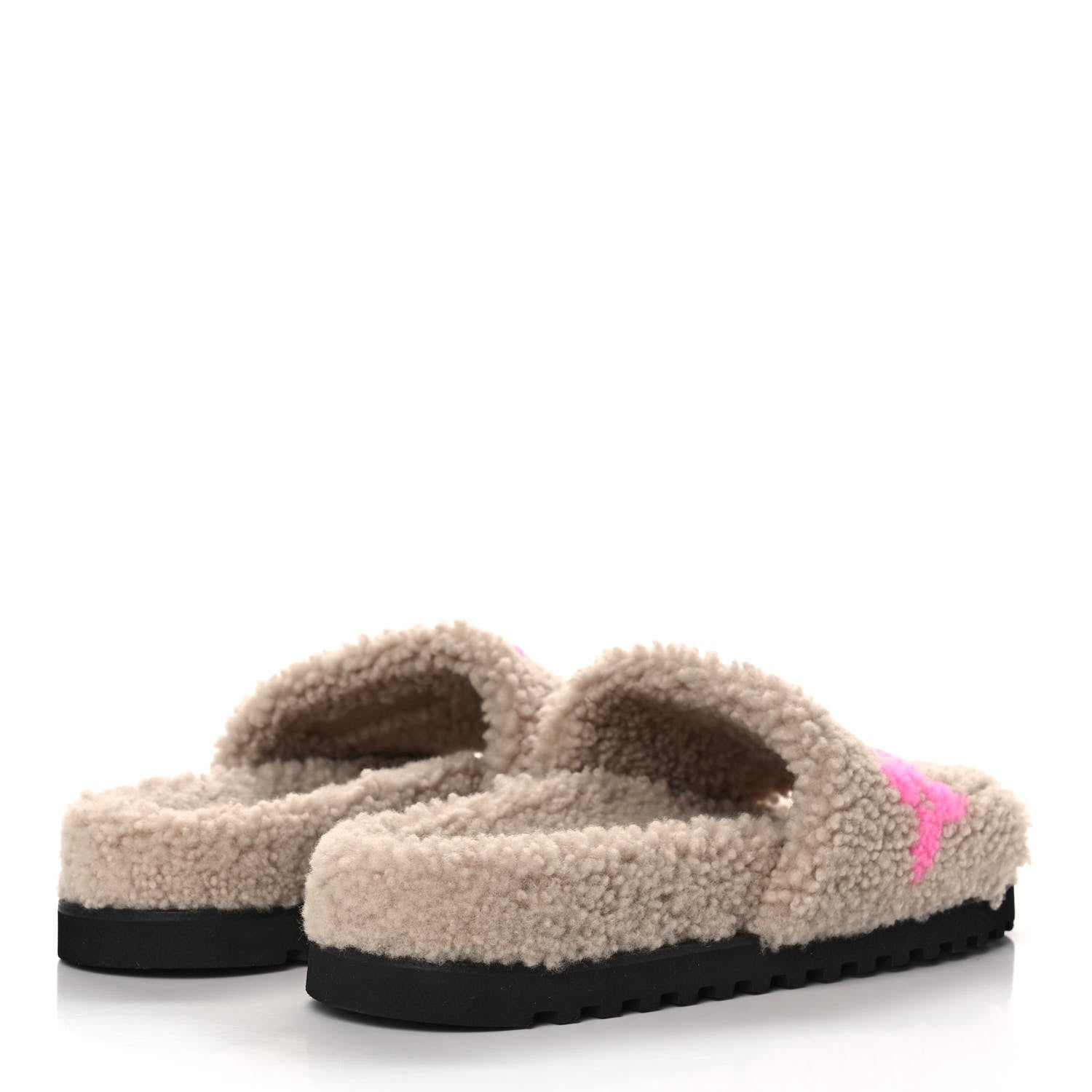 Louis Vuitton Shearling Paseo Flat Comfort Mule 41 Beige 4 of 8