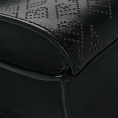 Burberry Calfskin Perforated Small Macken Crossbody Bag Black 8 of 13