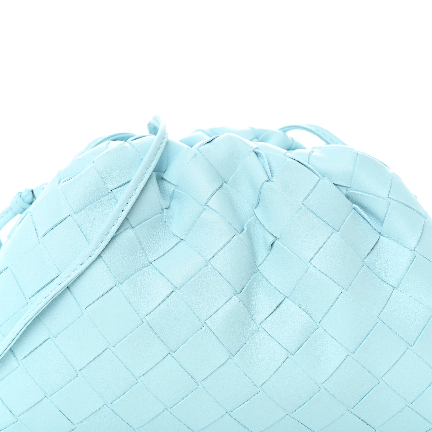Bottega Veneta Nappa Intrecciato The Mini Pouch Pale Blue 7 of 9