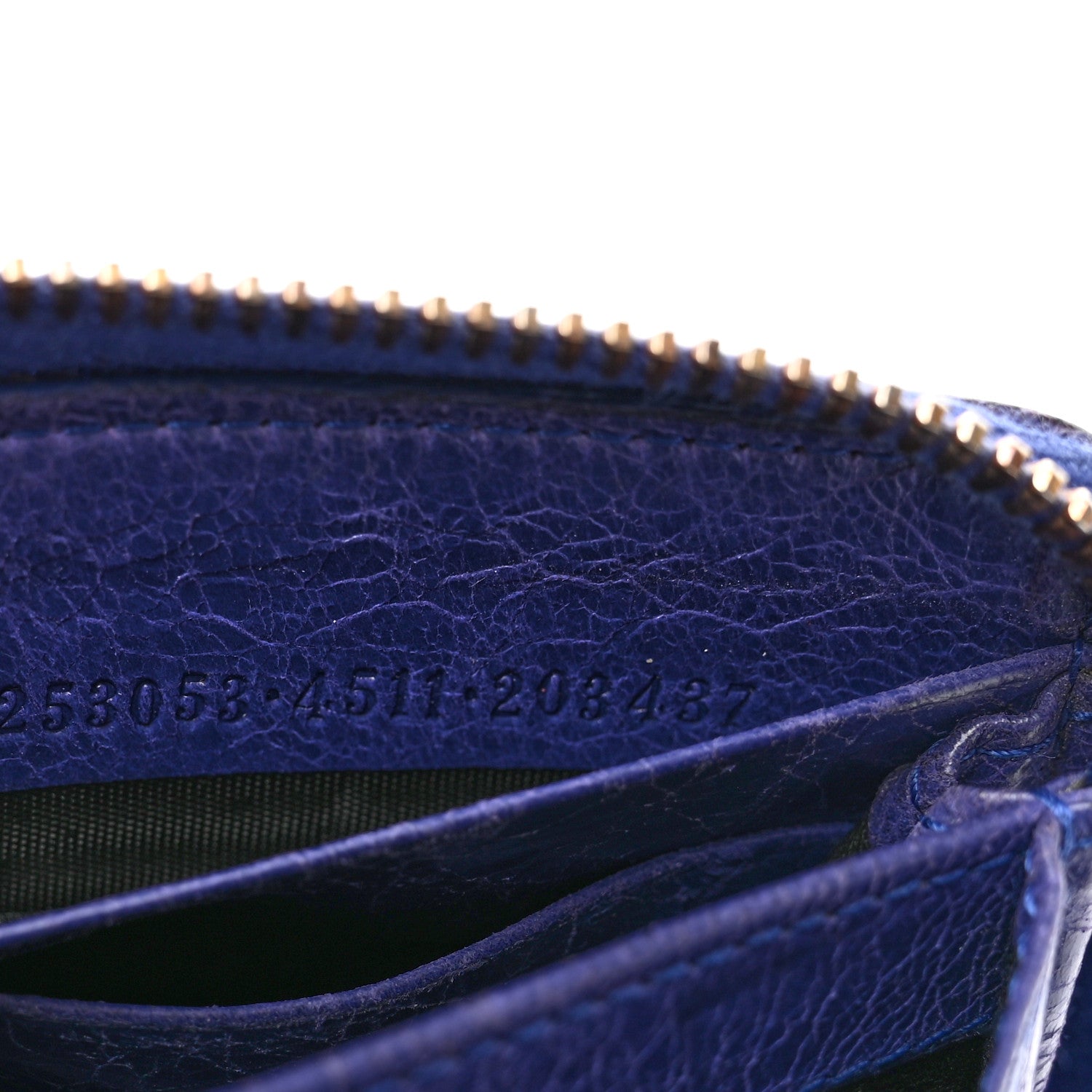 Balenciaga Agneau Giant 12 Gold Hardware Continental Zip Around Wallet Bleu Lavande 6 of 10