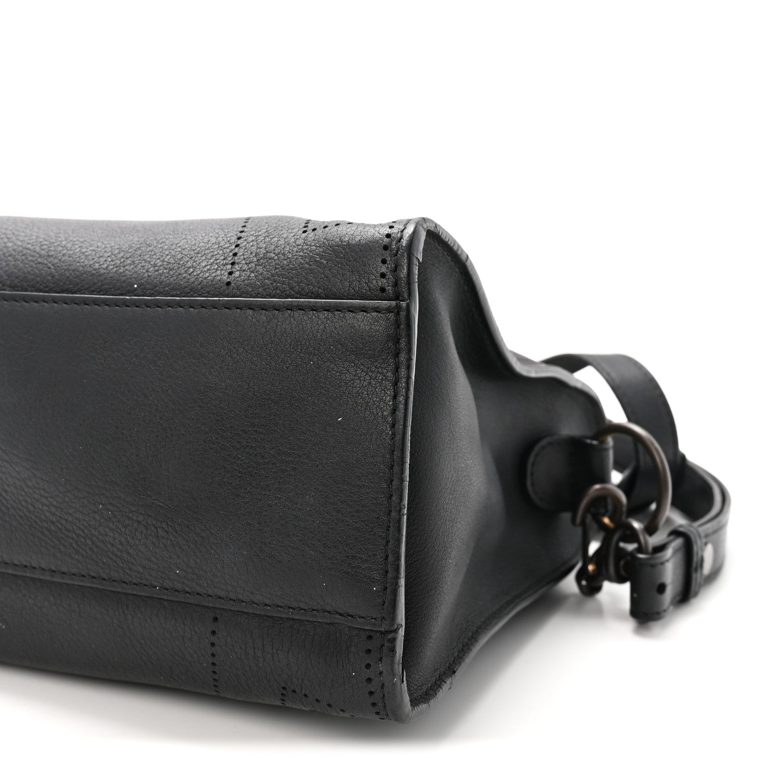 Balenciaga Veau Soyeux Perforated Blackout Hardware S City Black 10 of 10