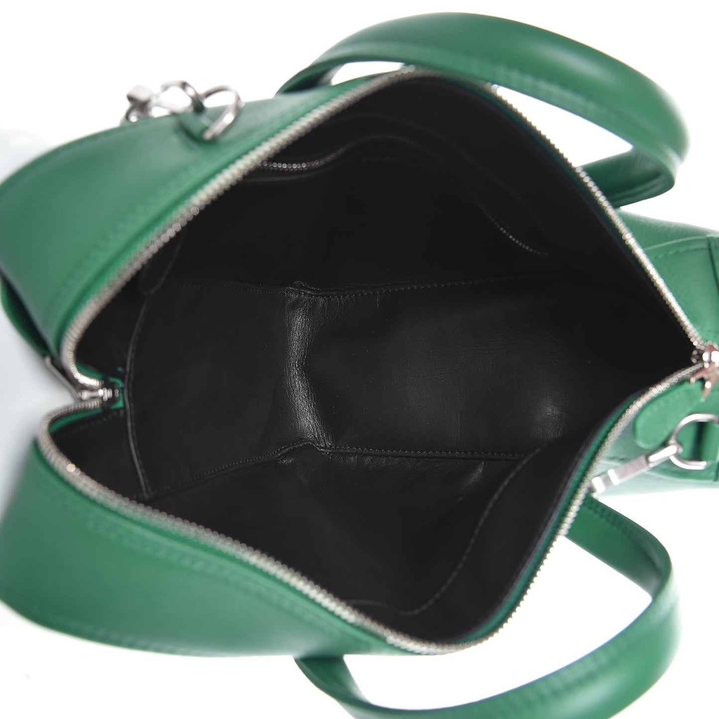 Shiny Day Calfskin S Triangle Duffle Vert Irlandais