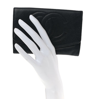 Chanel Caviar Timeless CC Compact Wallet Black 2 of 8