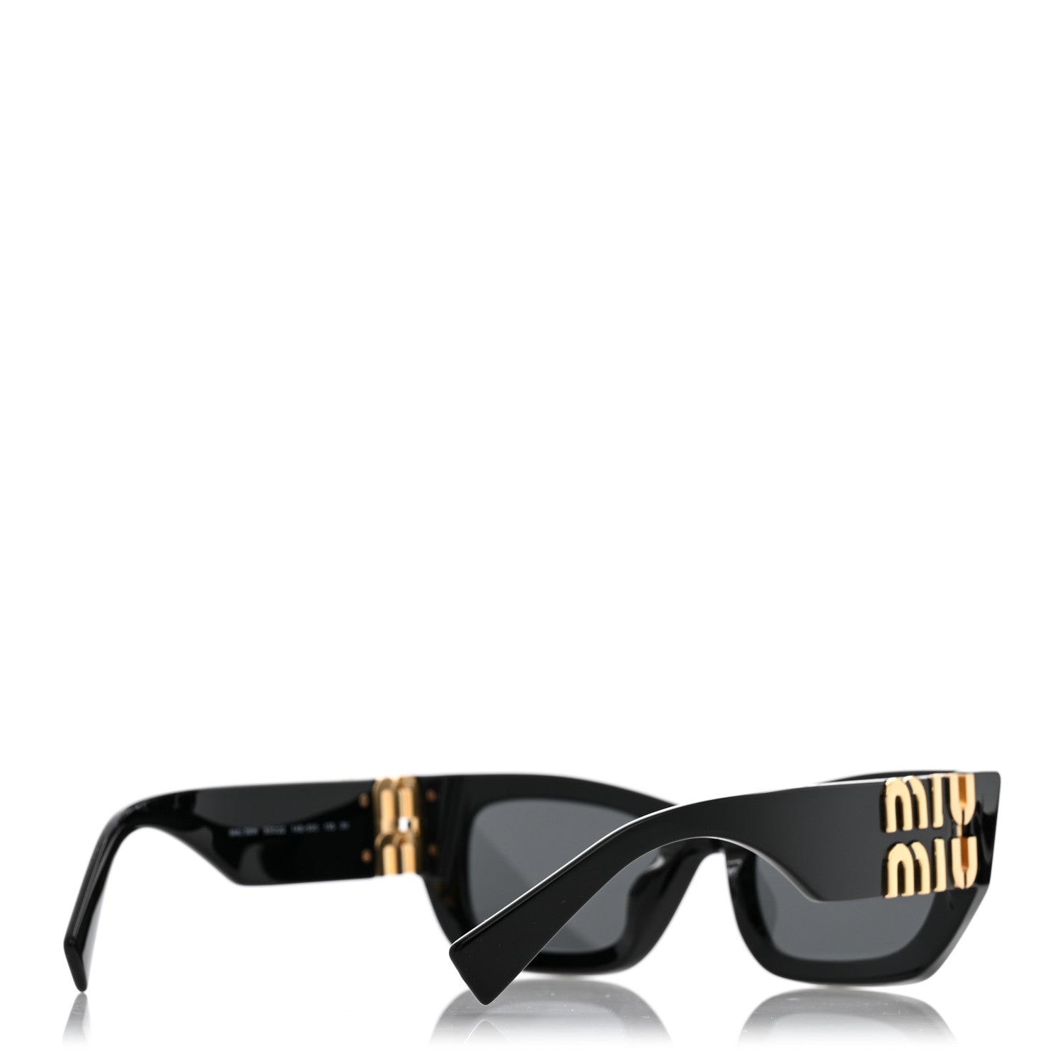 Miu Miu Acetate Miu Glimpse Sunglasses SMU 09WS Black 4 of 8