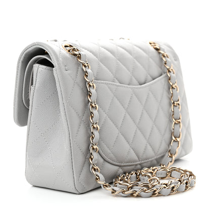 Chanel Caviar Quilted Small Double Flap Grey 3 of 11