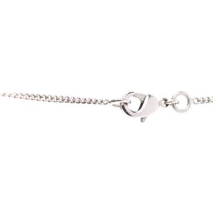 Chanel Crystal Large CC Necklace Silver 5 of 7
