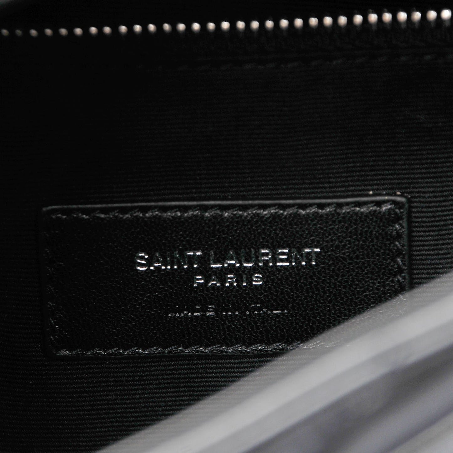 Calfskin Y Quilted Monogram Medium Loulou Backpack Black