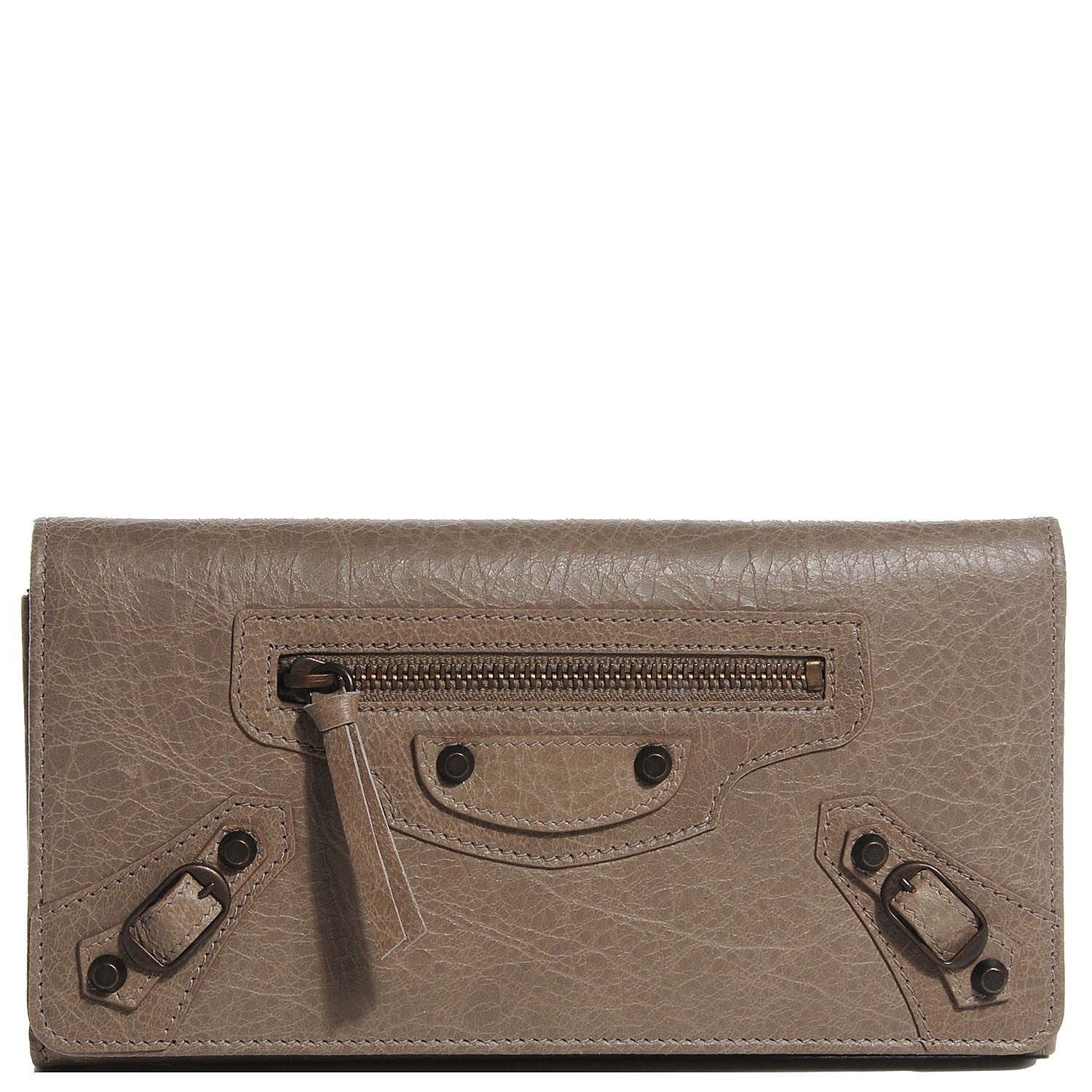 Balenciaga Agneau Classic Hardware Money Wallet Papyrus 1 of 13