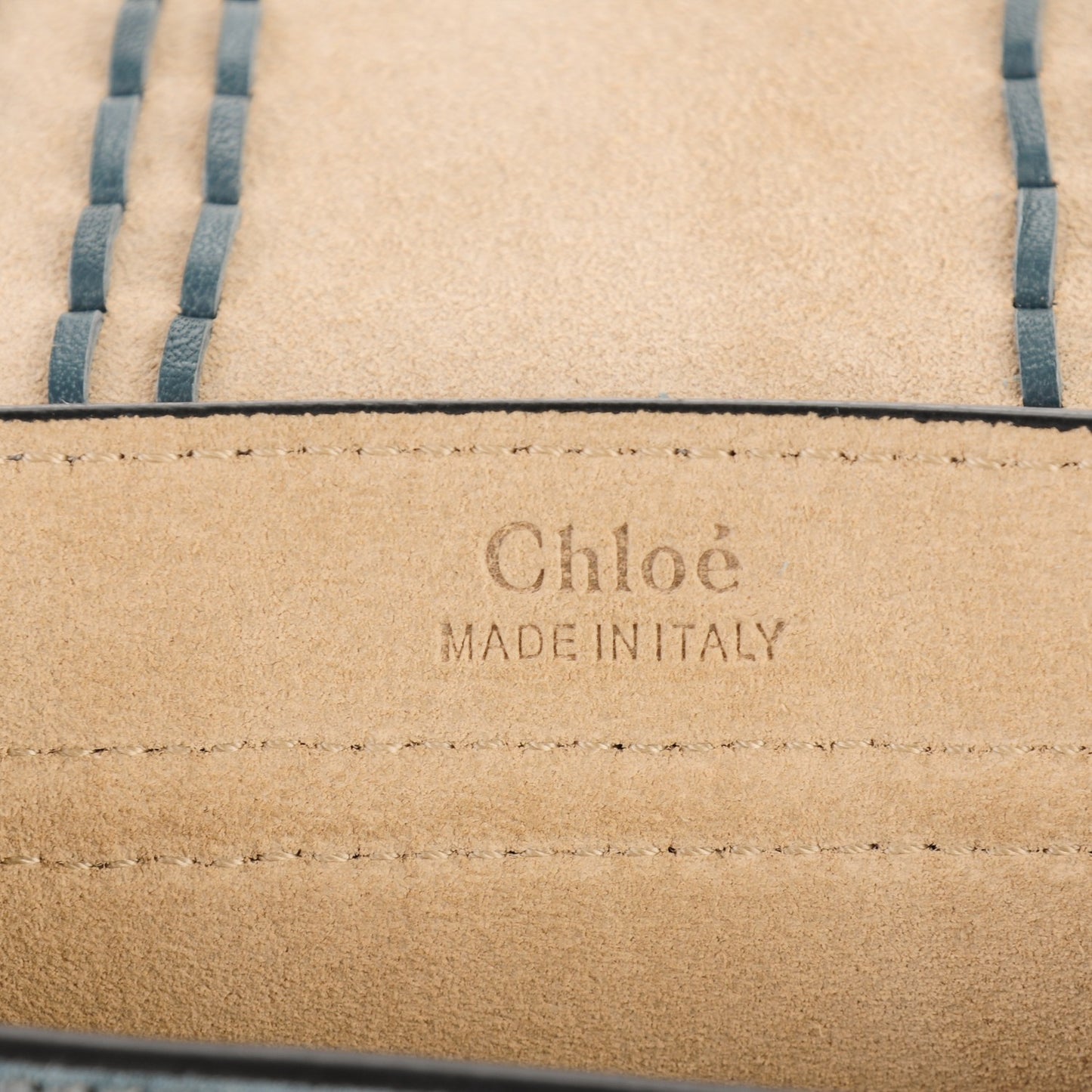 Suede Calfskin Braided Mini Hudson Shoulder Bag Cloudy Blue