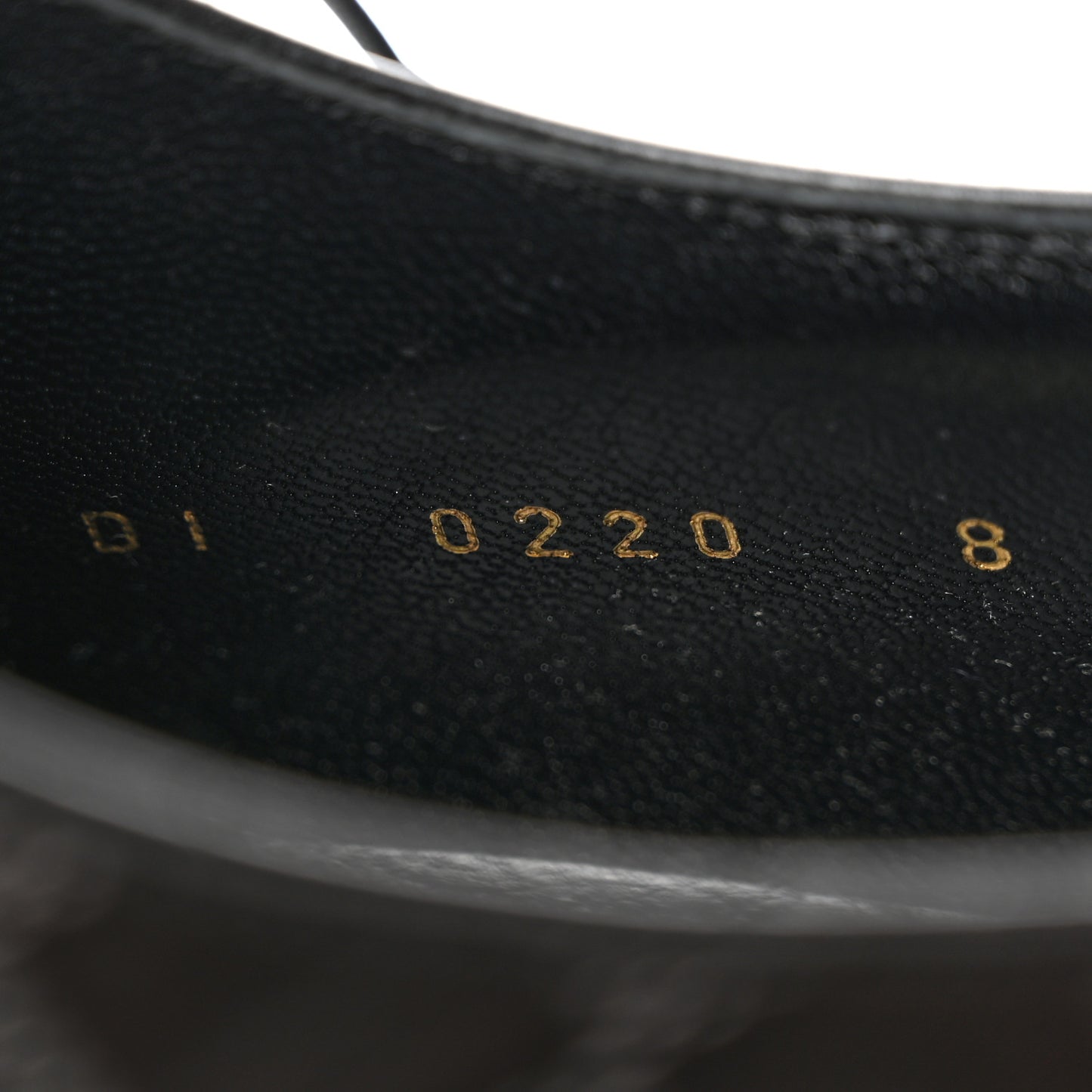 Glazed Calfskin Damier Embossed Haussmann Derby Lace Up Shoes 8 Black