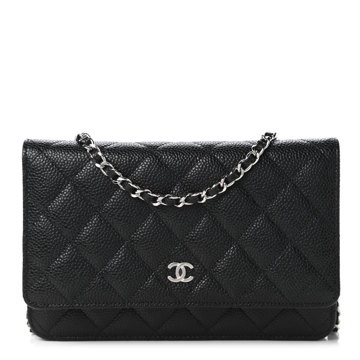 Chanel Caviar Quilted Wallet On Chain WOC Black 1 of 11